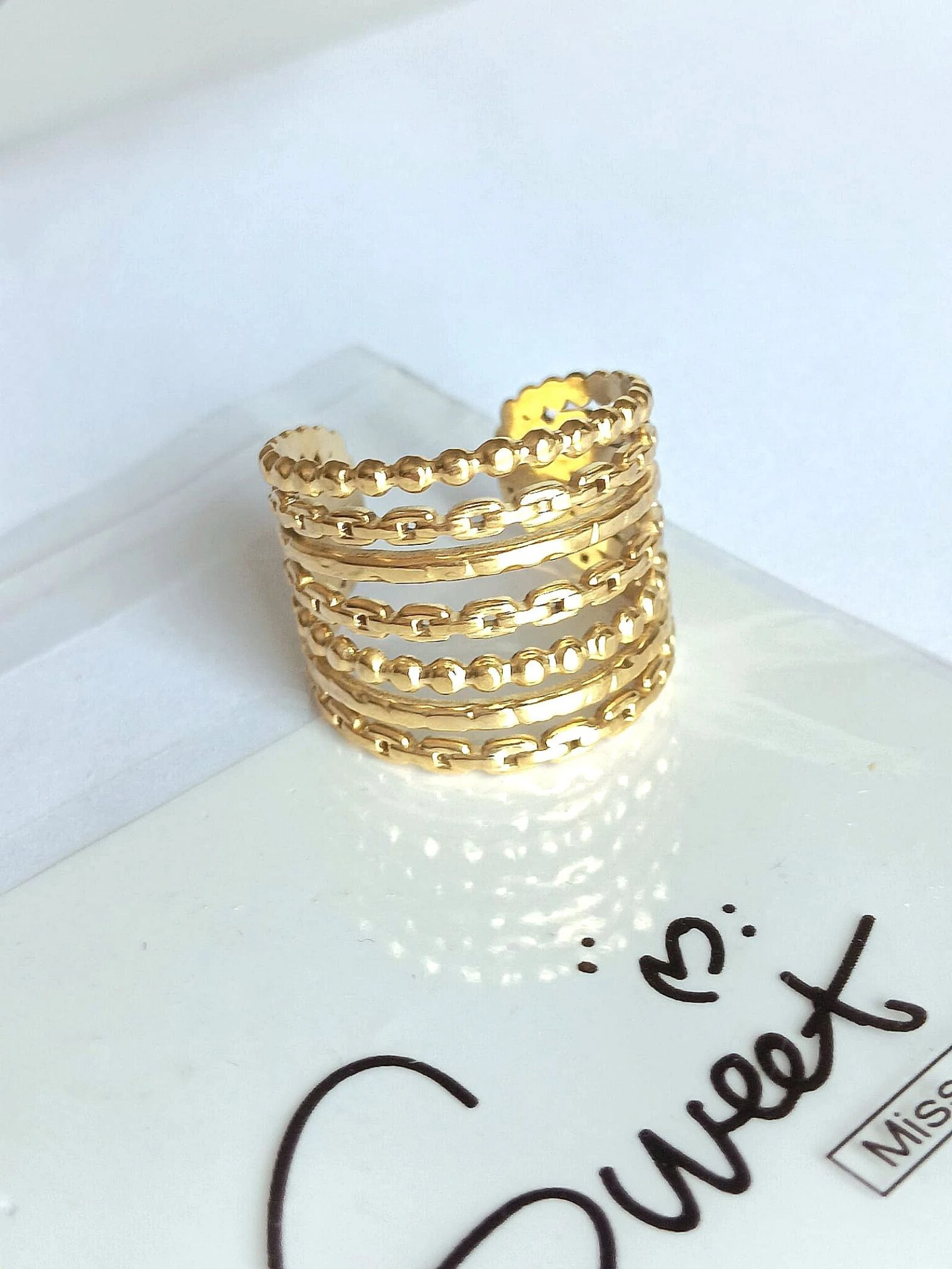 Anillo de acero inoxidable de moda – photo 2